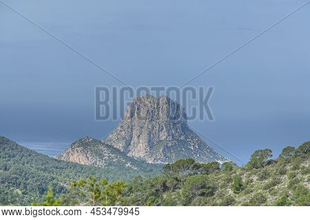 Peak Of The Mountain Es Vedra In Sant Josep De Sa Talaia, Ibiza, Balearic Islands, Spain