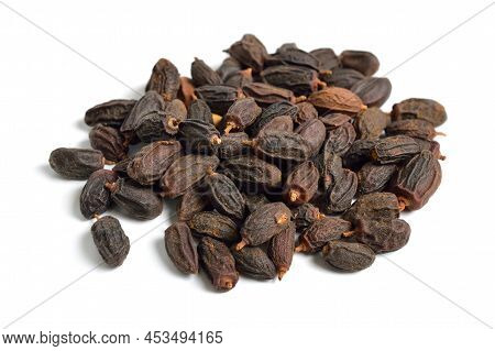 Azadirachta Indica, Commonly Known As Neem, Nimtree Or Indian Lilac. Fruits Isolated