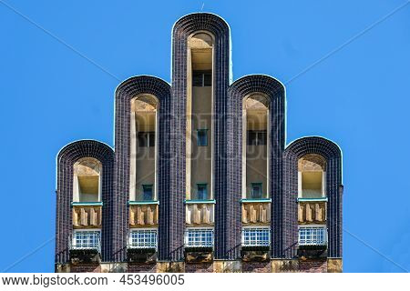 Weddingtower, Five Fingers Against Blue Sky, Mathildenhoehe Darmstadt