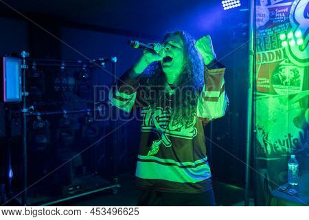 Livonia, Michigan -usa- April 23, 2022: Redd Performing Live At Astronomicon 5