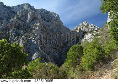 Famous Canyon Gorge Gorropu On Sardinia Island, Italy