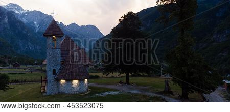 Amazing View Of Mountain In Albanian Alps