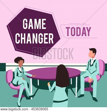 Inspiration Showing Sign Game Changer. Business Concept Sports Data Scorekeeper Gamestreams Live Sco