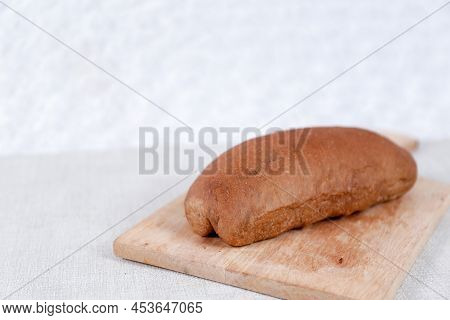 Chocolate Choco Long John Buns Bread With Copy Space For Text