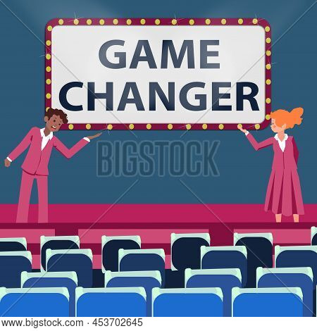 Conceptual Display Game Changer. Business Idea Sports Data Scorekeeper Gamestreams Live Scores Team 
