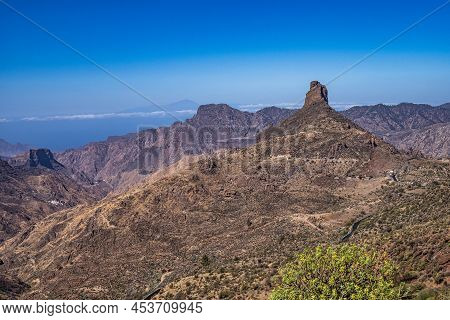 Valley Of Tejeda At Gran Canaria, Spain. Montains Of The Central Part Of The Island, Hiking Along Th