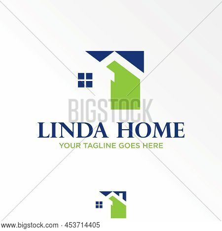 Two Or Double Home In Block Or Negative Space Image Graphic Icon Logo Design Abstract Concept Vector