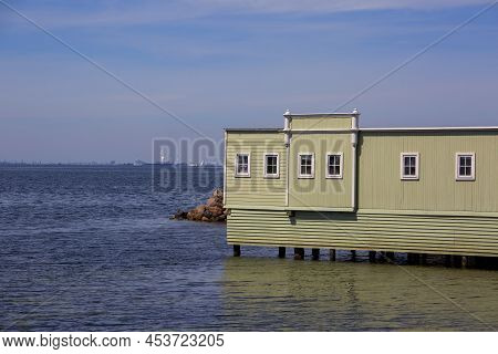 Ribersborgs Open-air Bath Also Known As Ribban, Malmo, Sweden. The Historic Building Is Located In T