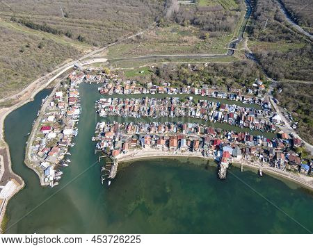 Aerial Panorama Of Chengene Skele - Fishing Village (ribarsko Selishte) Near City Of Burgas, Bulgari