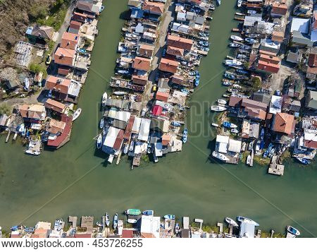 Aerial Panorama Of Chengene Skele - Fishing Village (ribarsko Selishte) Near City Of Burgas, Bulgari