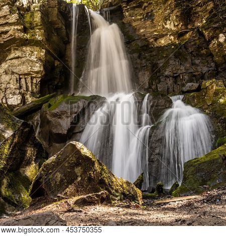 Baskins Creek Falls Long Exposure In Great Smoky Mountains National Park