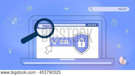 Https Protected Connection Secure Protocol Security Communication Online Networks Safe Browsing Inte