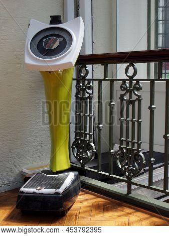 Southport, Merseyside , United Kingdom - 9 September 2020: Old Fashioned 1950s Coin Operated Public 