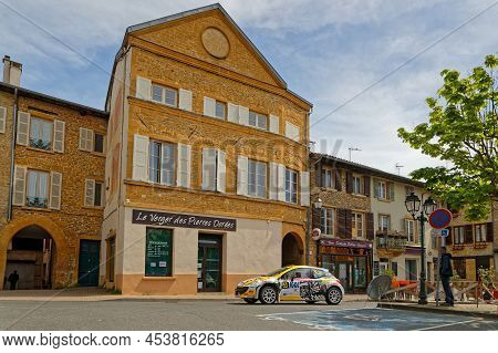 Bois D'oingt, France, April 28, 2022 : Rallye Rhone-charbonnieres Is Second Stage Of French Rally Ca