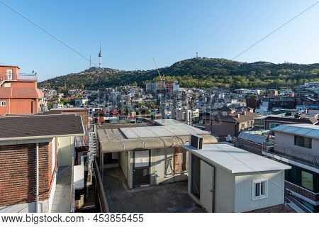 Itaewon District And Namsan Tower In Seoul, South Korea
