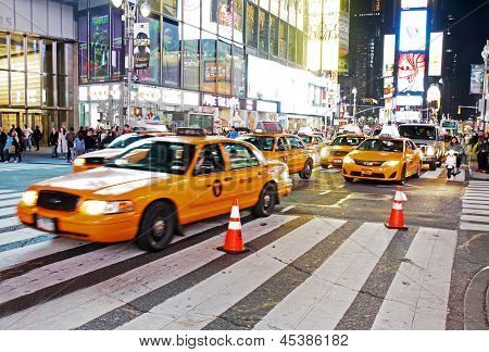 Traffico a Time Square, New York