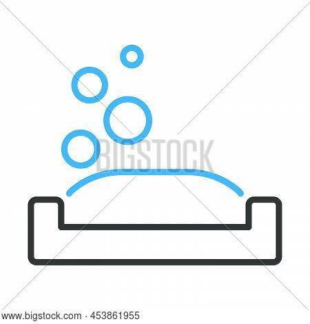 Soap-dish Icon. Editable Bold Outline With Color Fill Design. Vector Illustration.