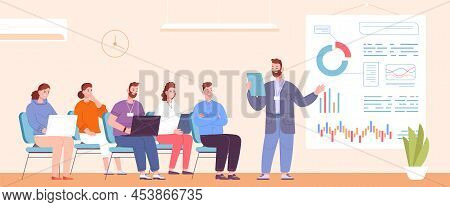 Lecture Business Coach. Job Seminar Speaker Training In Work Student Classroom, Congress Trainers Au