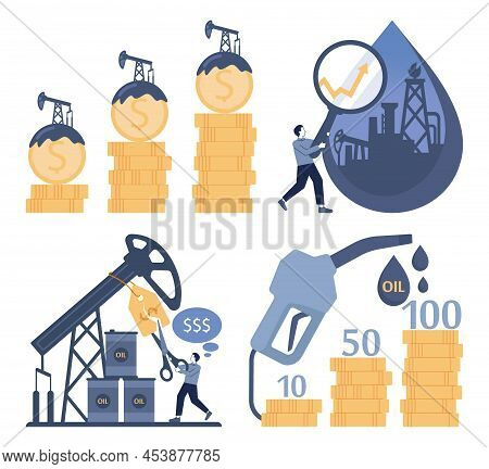 Oil Price Rising Up. Crude Oil Commodity Price Growth, High Demand