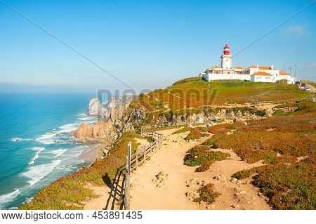 Sunshine Seascpe With Cabo Da Roca Lighthouse View, Portugal