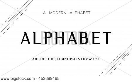 Modern Abstract Alphabet Fonts. Typography Technology, Electronic, Movie, Digital, Music, Future, Lo