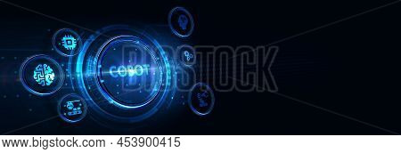 Industrial Automation Technology Concept. Collaborative Robot, Cobot 3d Illustration