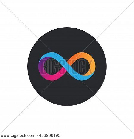 Internet Computer (icp) Coin Icon Isolated On White Background.