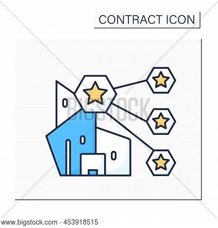 Franchising Color Icon.method Of Distributing Products Or Services Involving A Franchisor.contract B