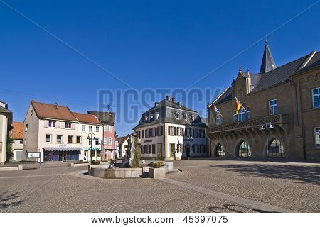BAD SOBERAN, GERMANY - JUNE 3, 2011: beautiful historic medieval market place in Bad Soberan
