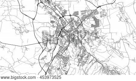 Urban Vector City Map Of Simferopol, Ukraine, Europe