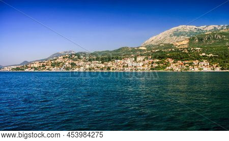 Adriatic Sea And Bay Of Kotor In Montenegro.
