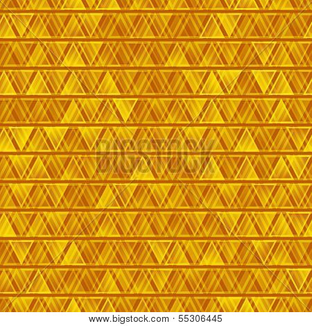 Yellow seamless abstract triangles background