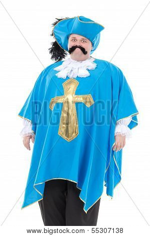 Musketeer In Turquoise Blue Uniform