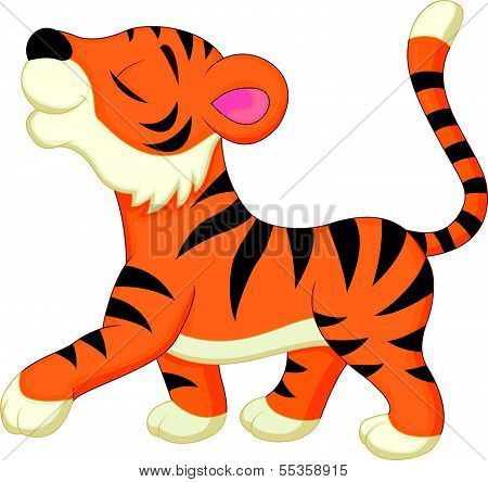 Cute tiger cartoon
