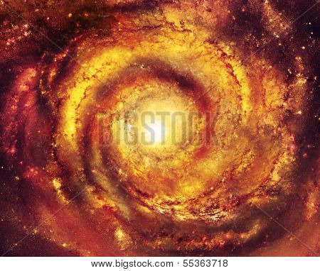 Hot galaxy - Elements of this image furnished by NASA