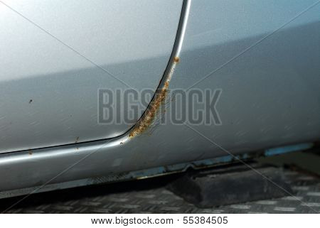 Corrosion on the car