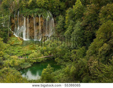 Bigest Waterfall In Plitvice National Park