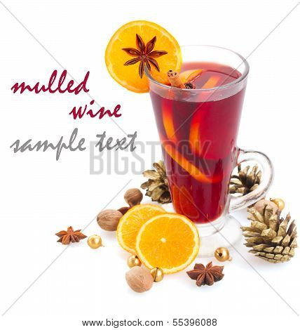 glass of christmas mulled wine