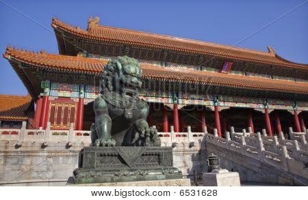 Dragon bronzová socha Tai He muži s bránou Gugong zakázané Číny Pekingu City Palace