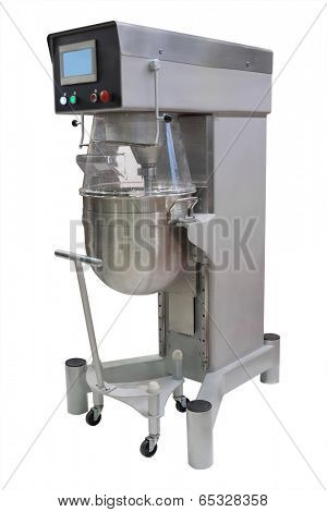 industrial dough mixer under the white background