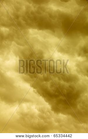Dramatic Cloudscape. Stormy Clouds On The Sky.