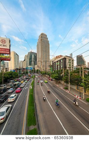Traffic Jam On A Modern City In Rush Hour