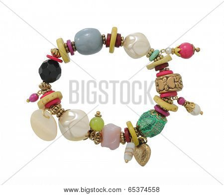fashion bracelet isolated on white