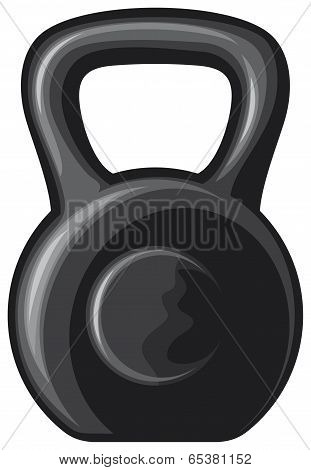 black kettlebell