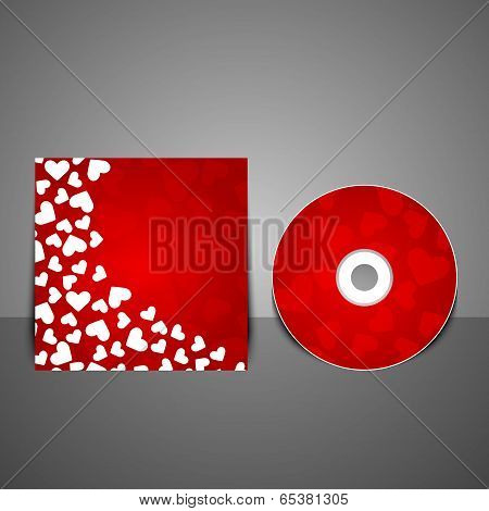 Vector Cd Cover Design Template. Vector Illustration
