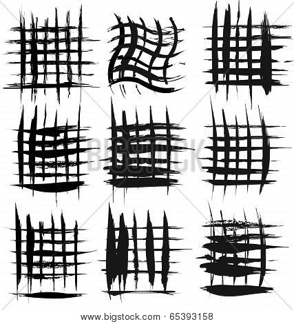 Calligraphic decorative elements and photomasks