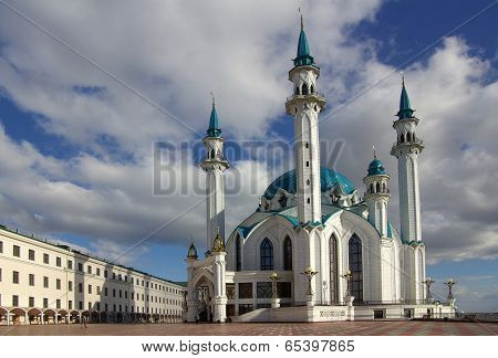 Qol Sharif Mosque In Kazan Kremlin, Tatarstan, Russia
