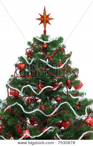 Árbol de Navidad decorado