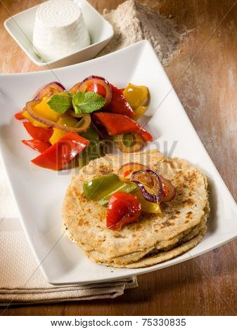 tortillas with capsicum