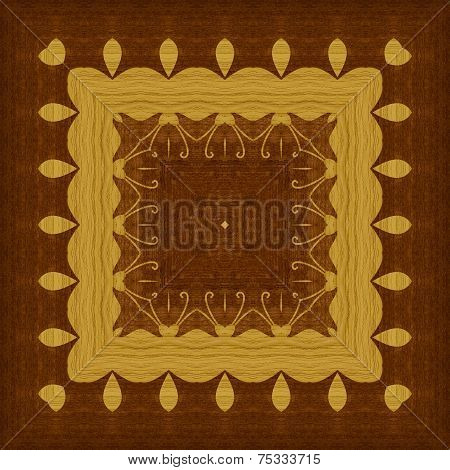 Seamless pattern, wooden marquetry